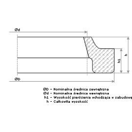 63.00X45.00X12.00 88A PIERŚCIEŃ ZGARNIAJĄCY