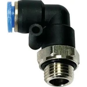 Złączka wtykowa kątowa G3/8z do węża 6, TS