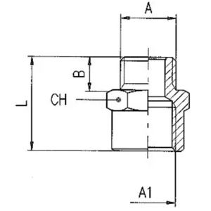 Redukcja nyplowa z G1/4z na G3/8w