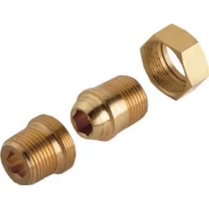 Śrubunek mosiężny prosty R1/2z, M0