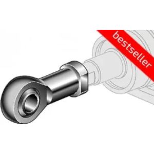 Końcówka prosta z przegubem kulowym, D25-32, M10x1