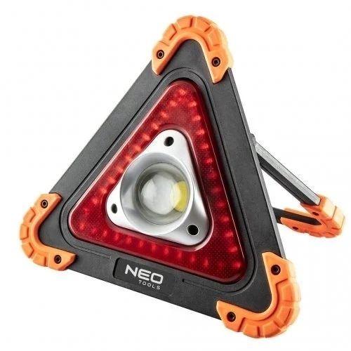 LAMPA BATERYJNA + TRÓJKĄT OSTRZEGAWCZY 2 W 1 NEO