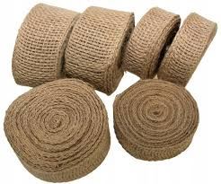 WSTĄŻKA JUTOWA NATURALNA 100MM/5MB