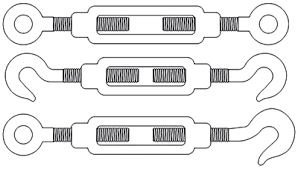 ŚRUBA RZYMSKA M08 OKO-OKO OC