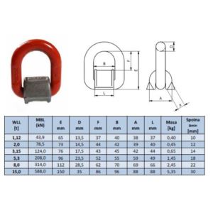 UCHWYT DO PRZYSPAWANIA DOR 5,30 T
