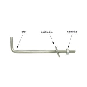KOTWA  MURŁATOWA TYP L M12X500 OC DROMET