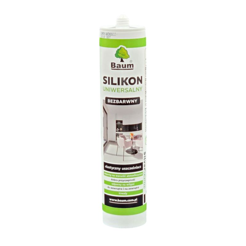 SILIKON UNIWERSALNY BIAŁY 280 ML BAUM
