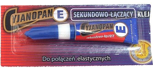 KLEJ CYJANOPAN  E 2 ml DO POŁĄCZEŃ ELASTYCZNYCH