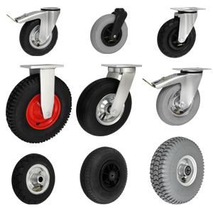 KOŁO METAL-GUMA-PNEUMATYCZNE 400X4Ł SKRĘTNE