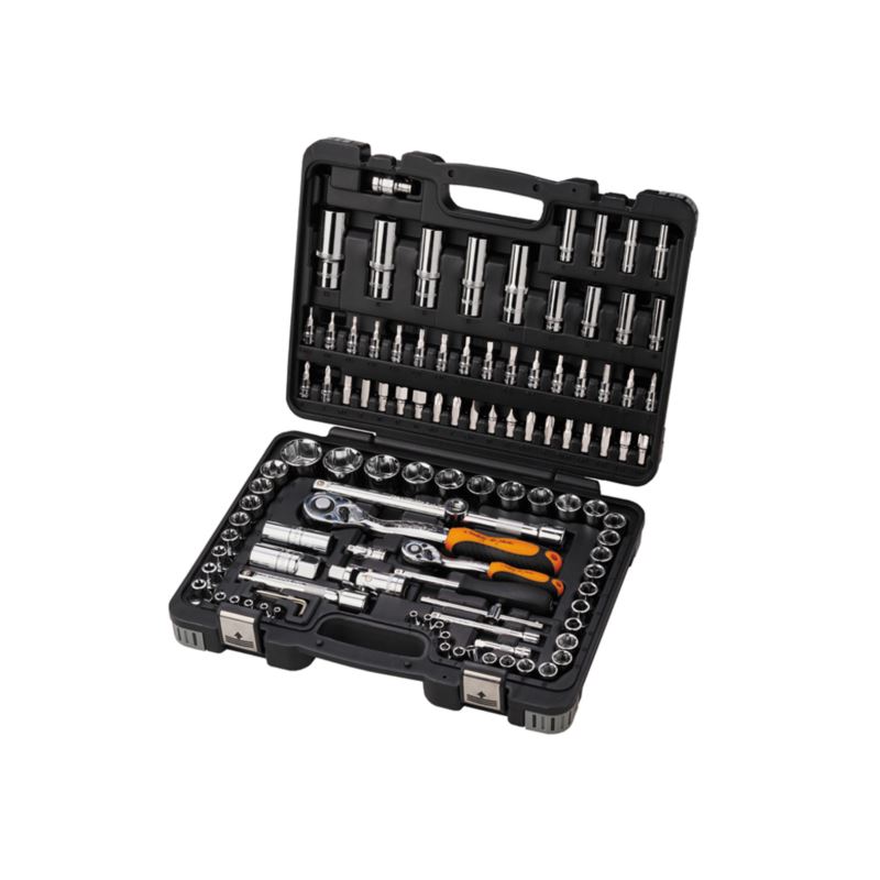 KOMPLET KLUCZY NASADOWYCH 1/4+1/2" 108 ELEM VERKAT