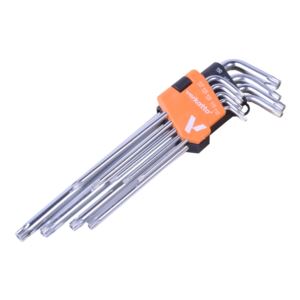 KOMPLET KLUCZY IMBUSOWYCH TORX T10-T50 9 EL.VERKAT