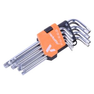 KOMPLET KLUCZY IMBUSOWYCH TORX T10-T50 9 EL DŁUGIE