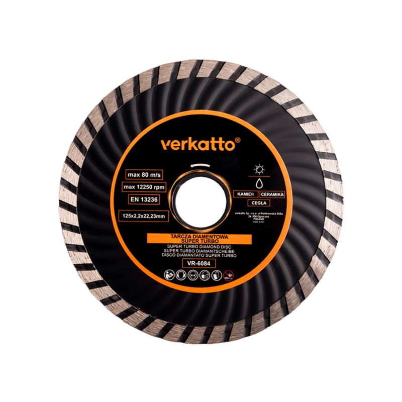 TARCZA DIAMENTOWA 125  SUPER TURBO VERKATTO