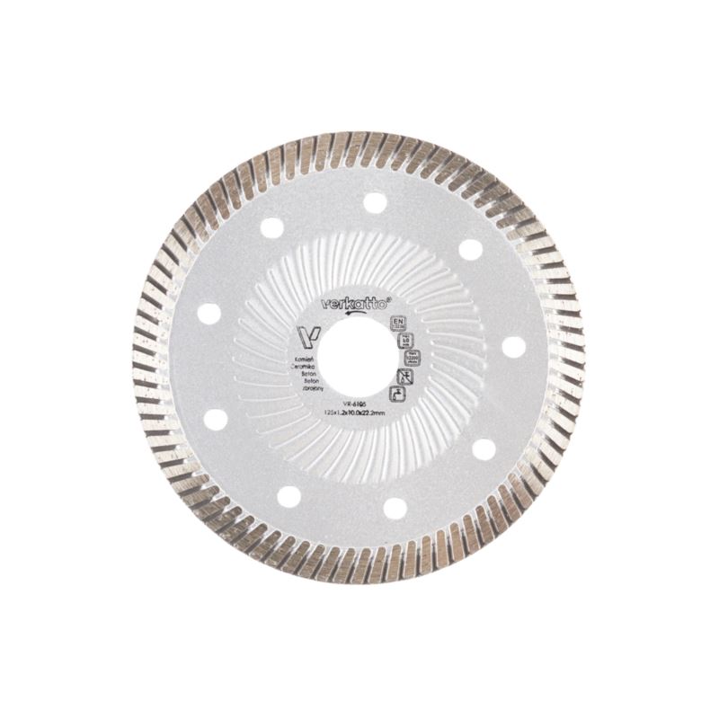 TARCZA DIAMENTOWA 125 SUPER TURBO V-PLUS VERKATTO