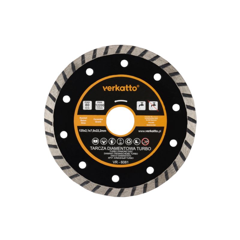 TARCZA DIAMENTOWA V-PLUS 115 TURBO VERKATTO