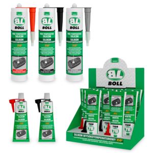 SILIKON WYSOKOTEMPERATUROWY CZARNY 290 ML BOLL