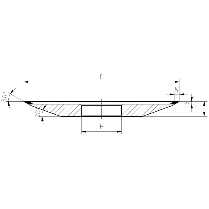 ŚCIERNICA DIAM.VB8-125x4x2x32-D126C125-SAMBOR/