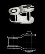 16B-1 (1")    OGNIWO WYGIĘTE    RENOLD